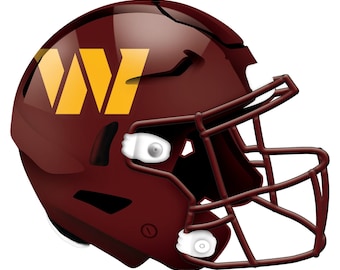 NFL Washington Commanders Helmet Wall Art Sign Wood Sign 24"
