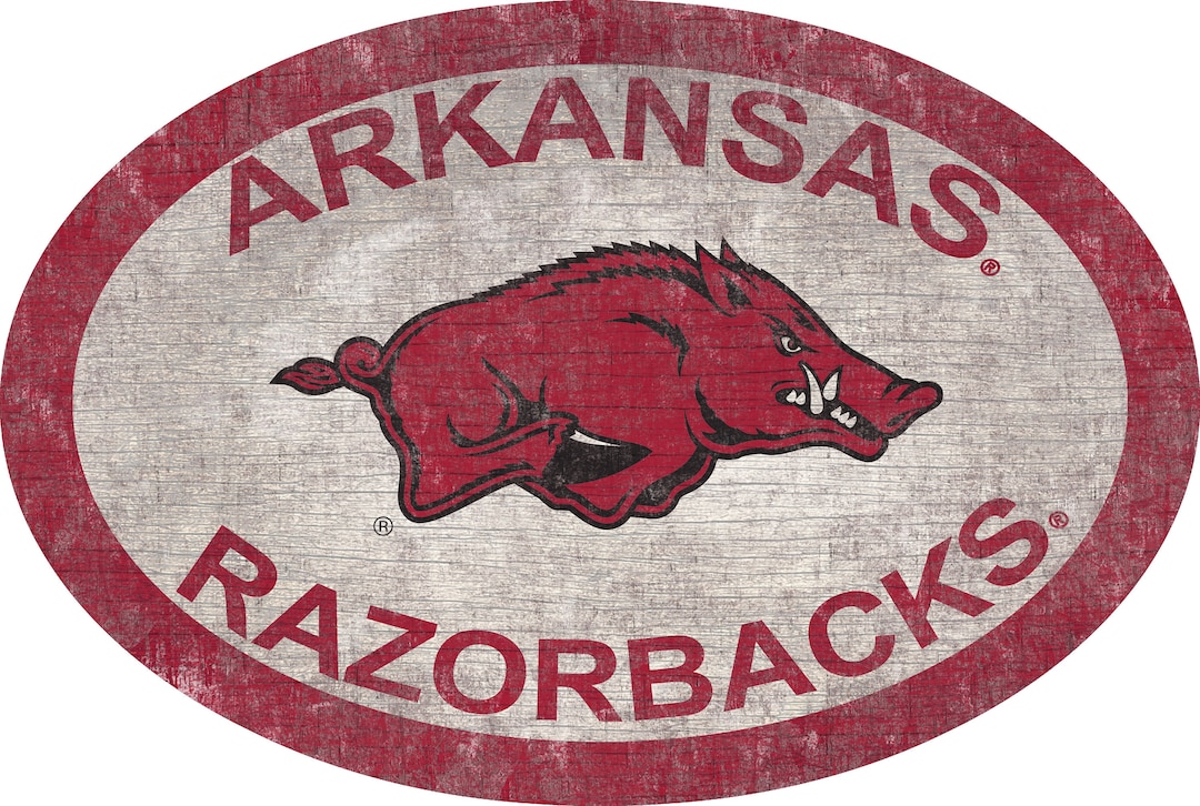 Razorbacks Lettering Arkansas Razorbacks Sign Wall Art 46