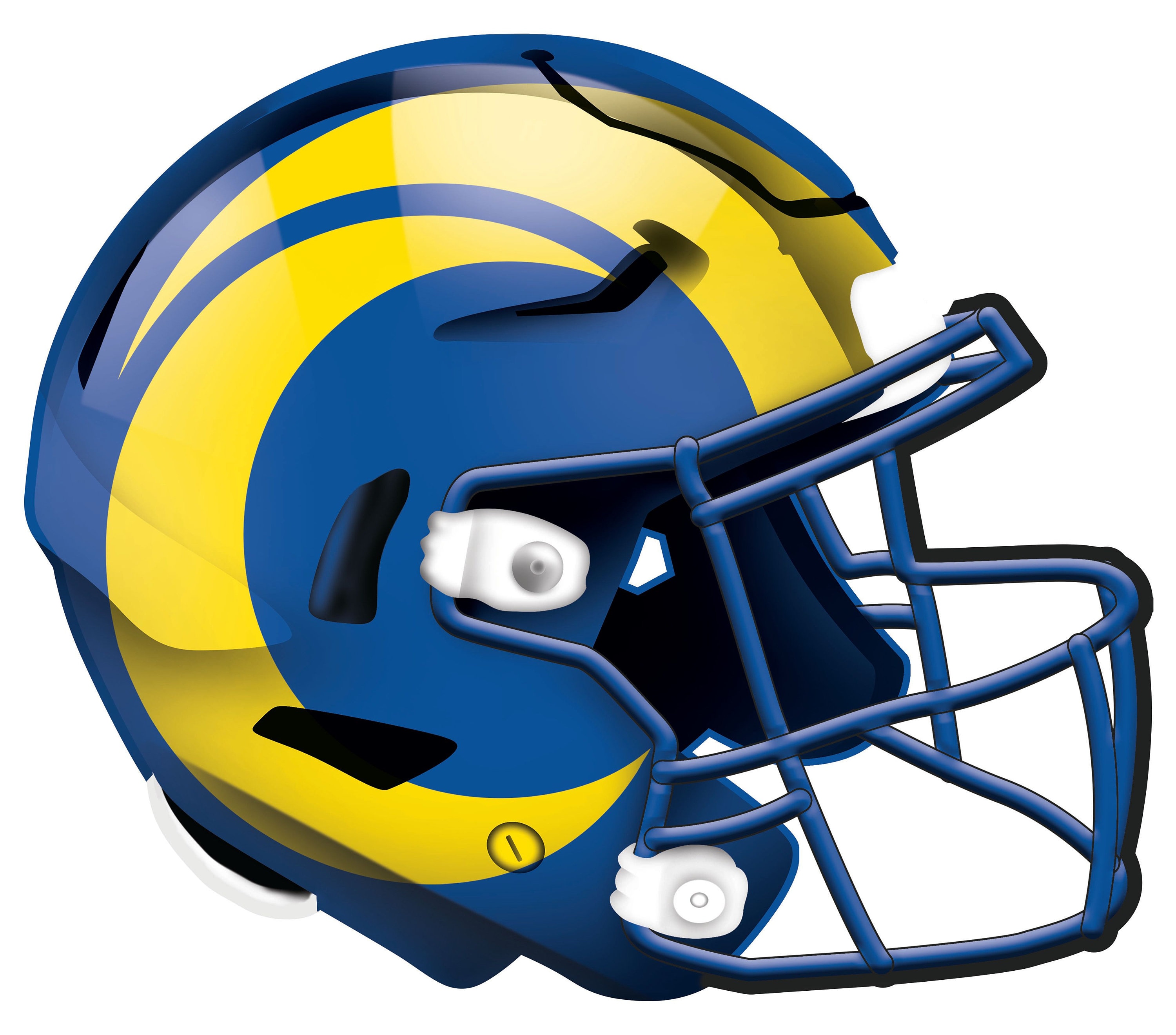Los Angeles Rams Helmet Wall Art Sign Wood Sign 24 - Etsy