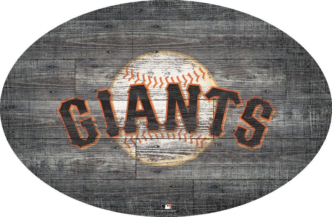 San Francisco Giants Wall Art 46 INCH Distressed Wood Sign Etsy
