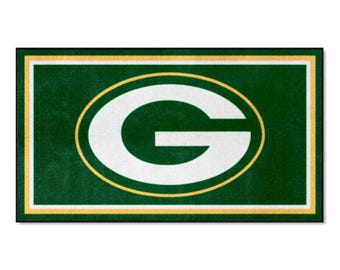 Alfombra de los Green Bay Packers de 3' x 5' Alfombra de área de felpa