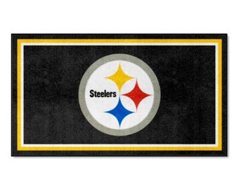Alfombra de los Pittsburgh Steelers de 3' x 5', alfombra de área mullida