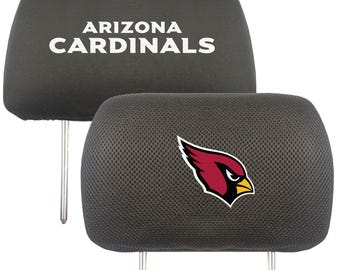 Arizona Cardinals 2pc Embroidered Headrest Cover Set