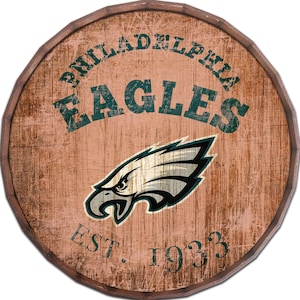 NFL Philadelphia Eagles Barrel Top Established Sign 24&quot; In Diameter