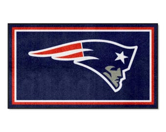 Alfombra de los New England Patriots de 3' x 5', alfombra de felpa.
