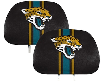 Jacksonville Jaguars 2pc Printed Headrest Cover Set