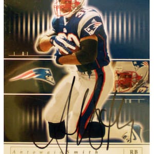 Antowain Smith Signed New England Patriots Autographed Card COA
