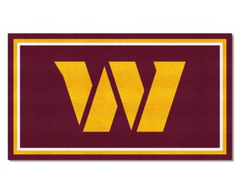 Washington Commanders Rug 3' x 5' Plush Area Rug