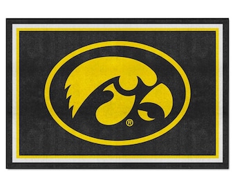 Carpette Iowa Hawkeyes en peluche, 3 pi x 5 pi, 3 pi x 5 pi