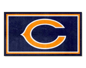 Alfombra de los Chicago Bears de 3' x 5', alfombra de felpa.