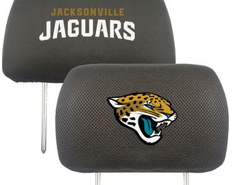 Jacksonville Jaguars 2pc Embroidered Headrest Cover Set