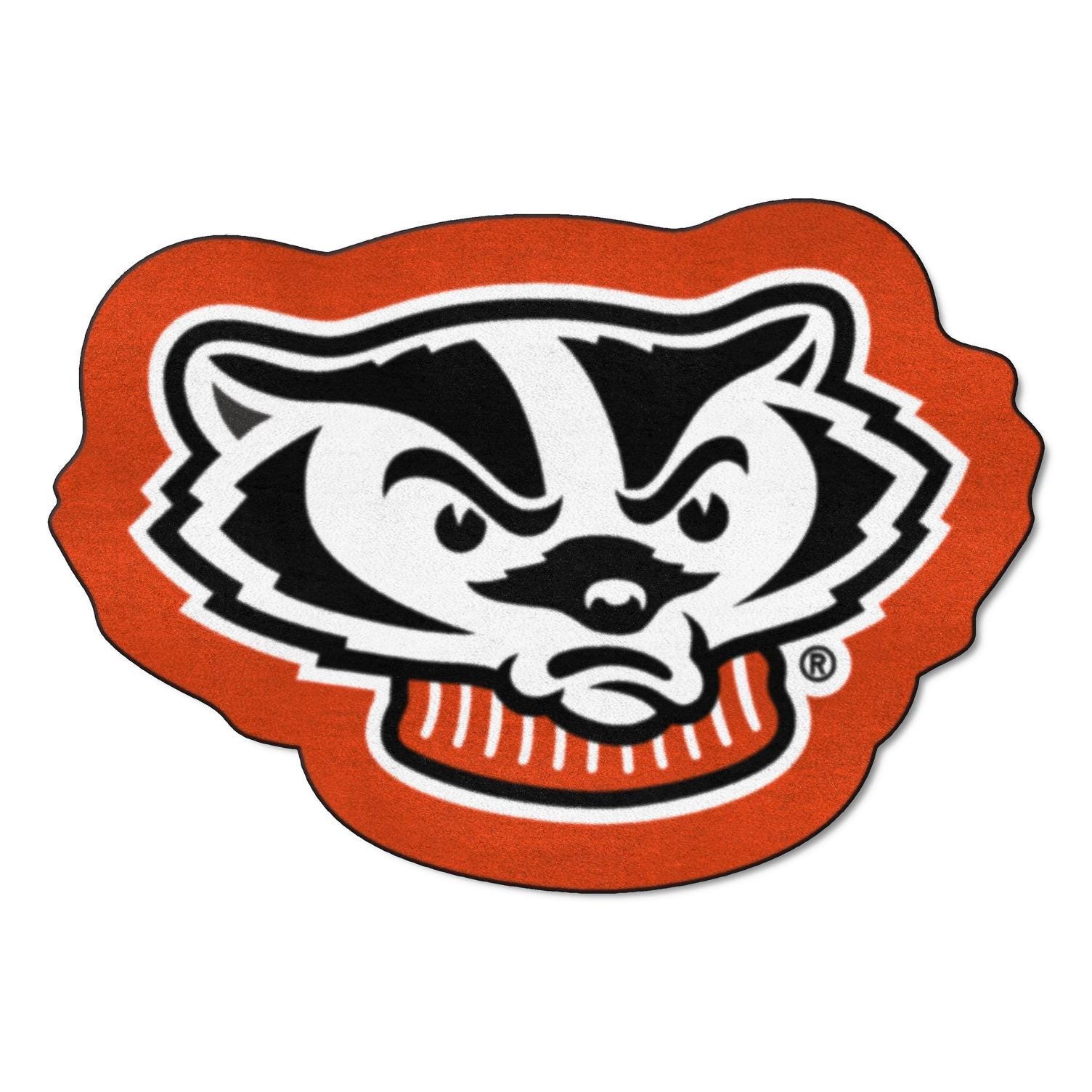 Badger Rug Wisconsin Badgers Mat 36'' X 21'' Mascot Mat / Rug - Etsy