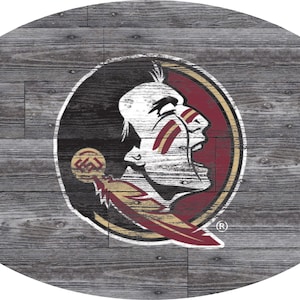 Florida State Seminoles Sign Wall Art 46&quot; Distressed & Weathered Sign
