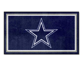 Alfombra de los Dallas Cowboys de 3' x 5', alfombra de felpa.