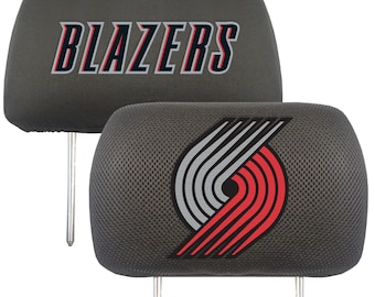 Portland Trailblazers 2pc Embroidered Headrest Cover Set