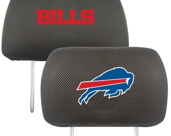 Buffalo Bills 2pc Embroidered Headrest Cover Set