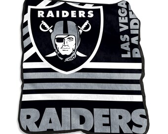 Las Vegas Raiders Raschel Throw Blanket 50x60