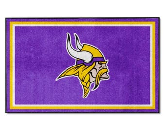 Alfombra de los Minnesota Vikings de 3' x 5', alfombra de felpa.