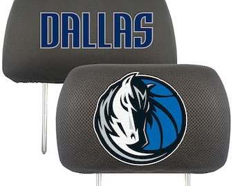 Dallas Mavericks 2pc Embroidered Headrest Cover Set