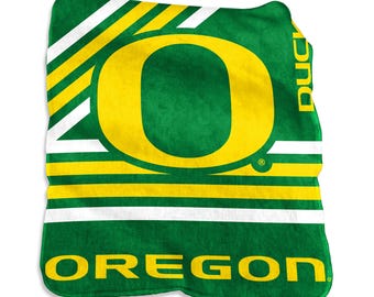 Oregon Ducks Raschel Throw Blanket 50x60