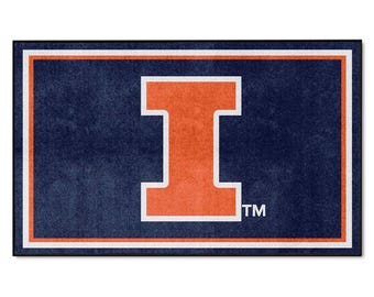 Tapis en peluche Illinois Fighting Illini, 3 pi x 5 pi