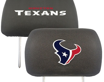 Houston Texans 2pc Embroidered Headrest Cover Set