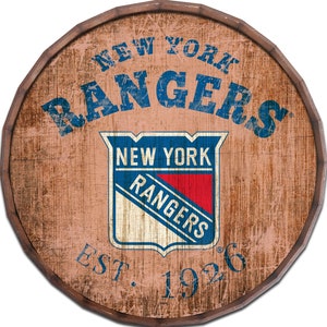 New York Rangers Barrel Top Established Sign 24&quot; In Diameter