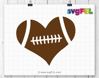 Download Football heart | Etsy