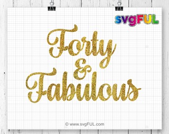Download 40th birthday svg | Etsy