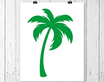 INSTANT DOWNLOAD! SVG, Palm Tree Svg, Palm Tree Monogram Svg, Tropical Tree Svg, Summer Svg, Svg Files, Cricut Cut Files, Silhouette Cut