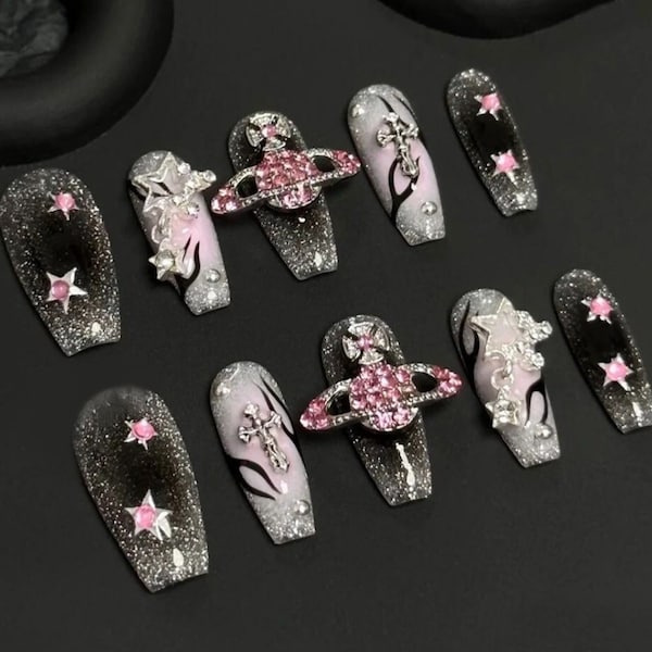 Goth Nails - Etsy