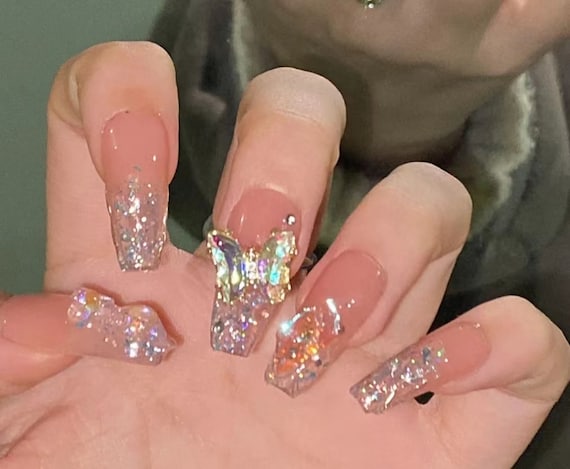 Acrylic nude nails deals