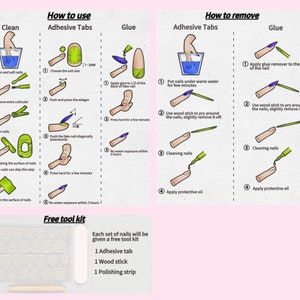 Handmade Nude Press on Nails Nude Nails Gel Nail Coffin Oval Square