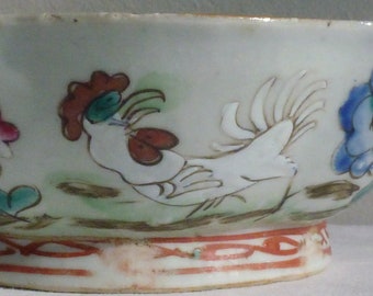 Nyonya chicken decorated bowl