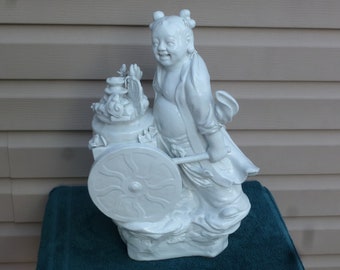 清代の影青観音像  美術品 置物 中国古美術・旧蔵純赤銅製坐観音菩薩像・鏨刻鎏金錾花・高浮彫