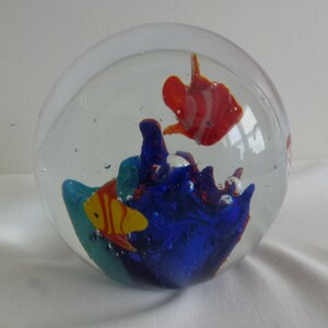 Murano Aquarium paperweight