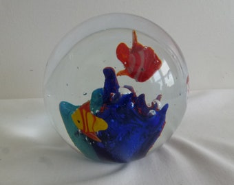 Murano Aquarium paperweight