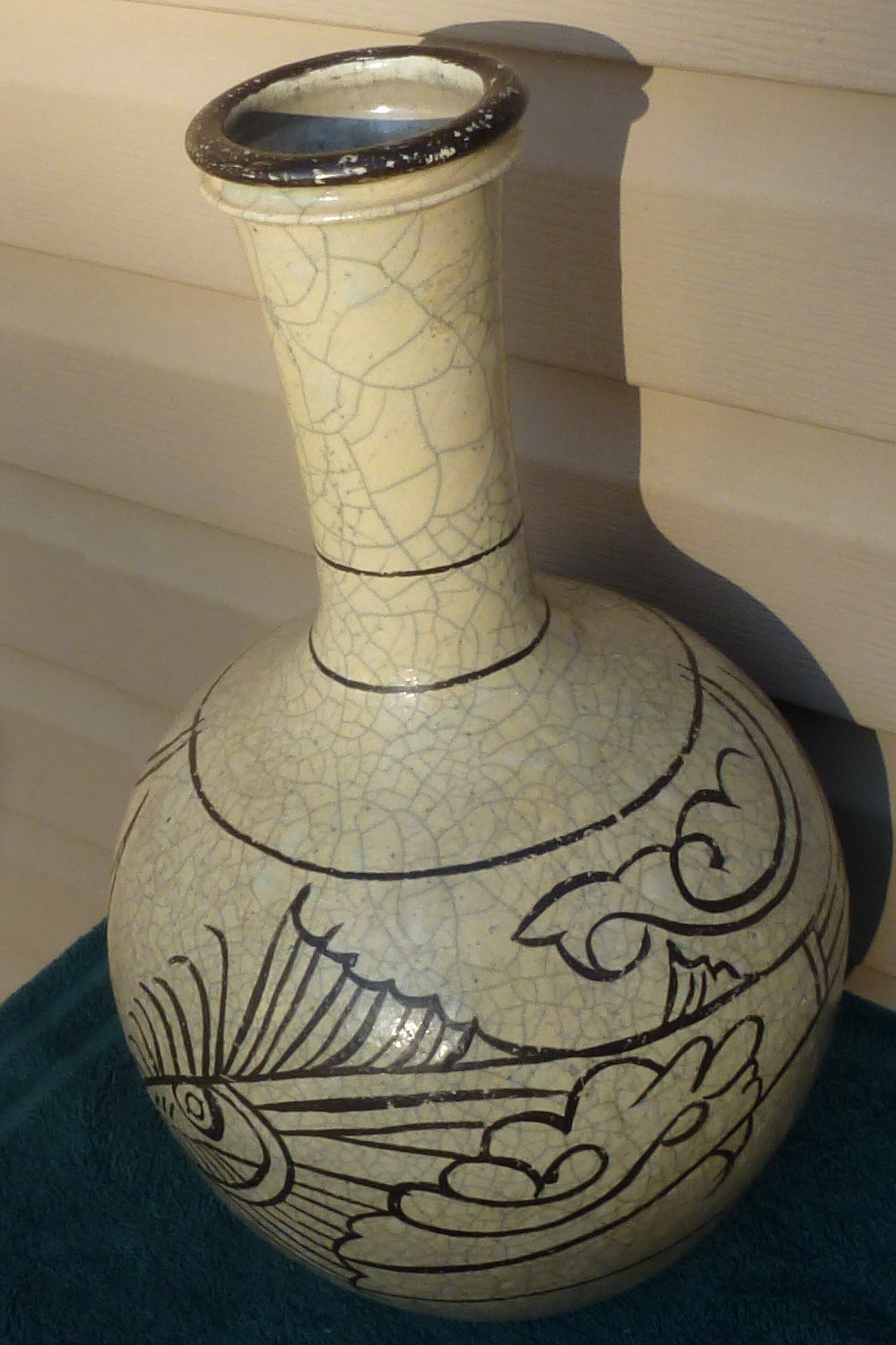 清代青磁ひび割れ花瓶 - Etsy 日本