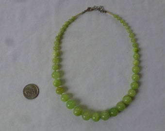 Green onyx necklace