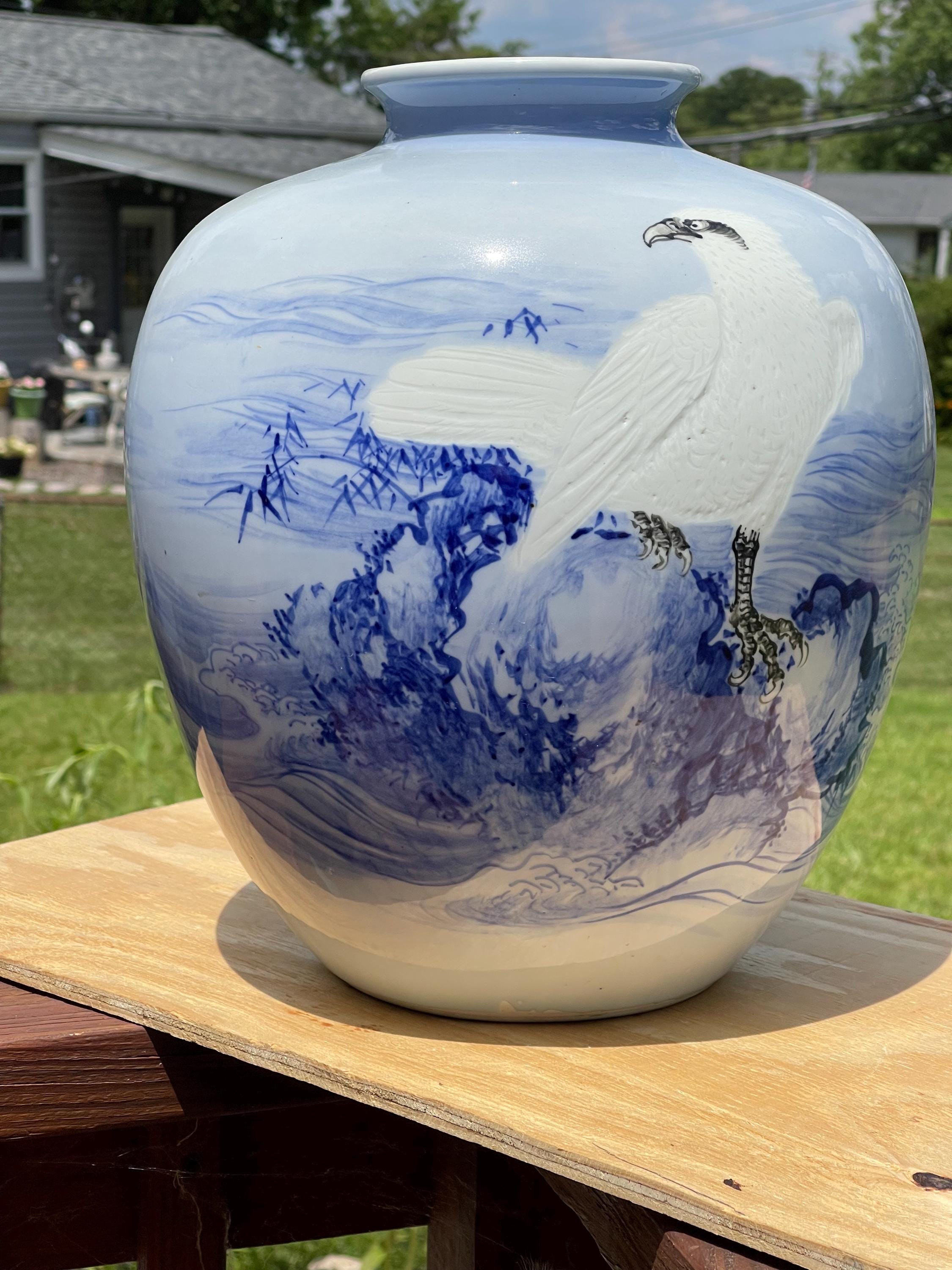 深川伊万里鳥花瓶 - Etsy 日本