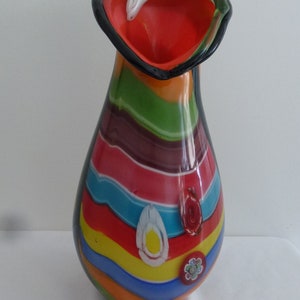 Murano art glass vase