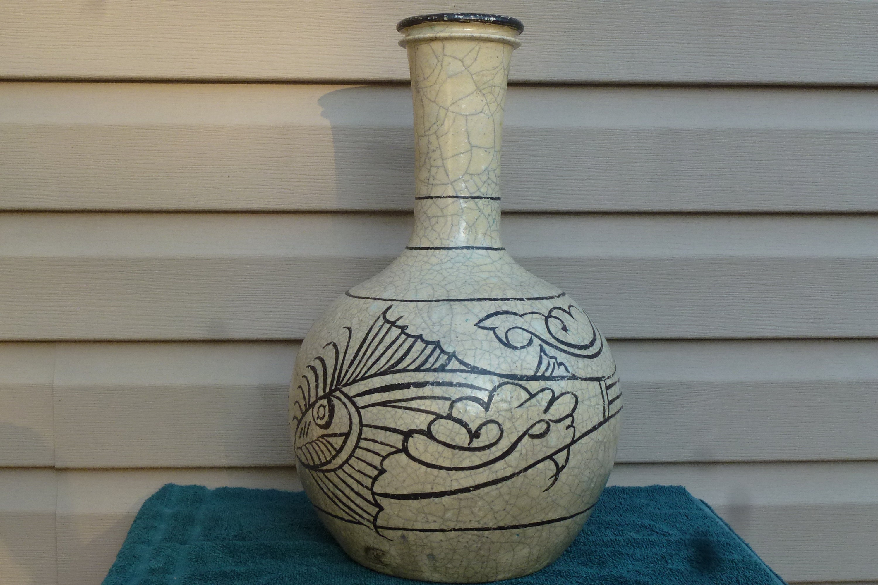 清代青磁ひび割れ花瓶 - Etsy 日本