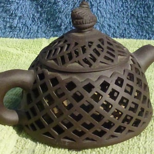 Reticulated  Yixing teapot