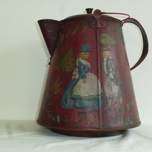 1800&#39;s tole handled pot