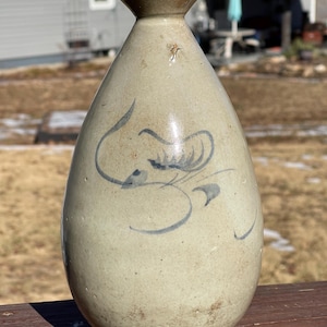 Korean Joseon blue and white vase