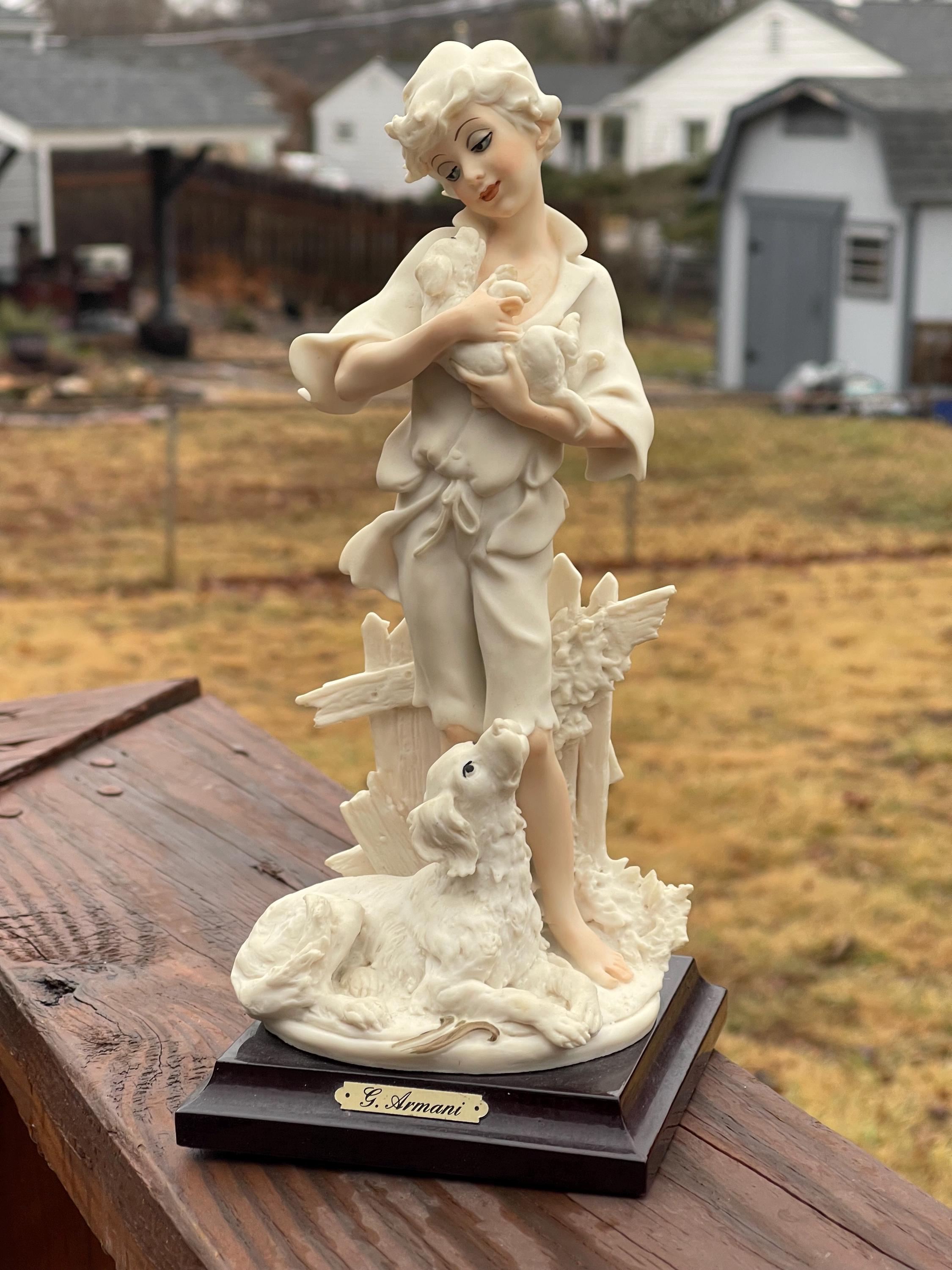 Giuseppe Armani's 'tenderness Boy With Puppy' - Etsy Australia