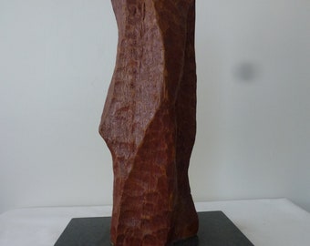 Saunders Schultz carved wood sculpture