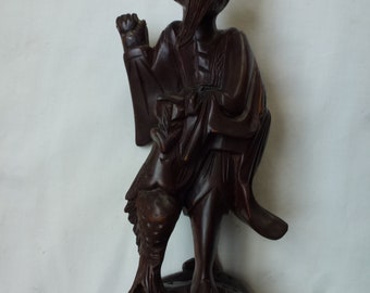 Chinese carved fisherman