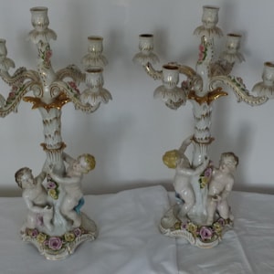 Pair of Cherub Candelabra&#39;s