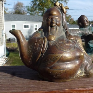 Shou Lin bronze teapot